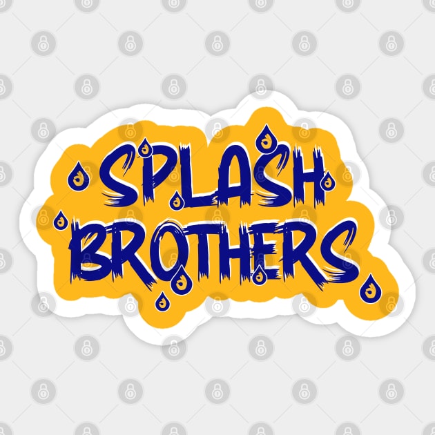 splash brothers curry Sticker by Doxie Greeting